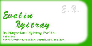evelin nyitray business card